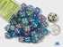 Dice Menagerie 10: 12mm D6 Festive Waterlily/White (36)