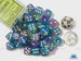 Dice Menagerie 10: 12mm D6 Festive Waterlily/White (36)