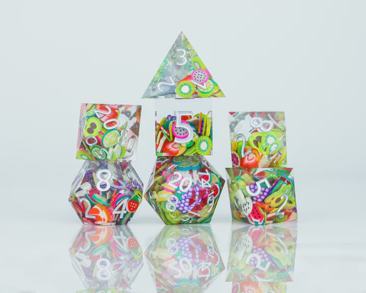 RPG Dice Set (7): Sharp Fruit