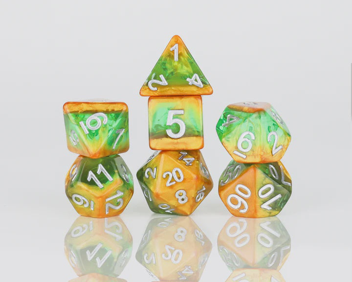 RPG Dice Set (7): Rainforest