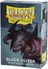 Dragon Shields: (100) Outer Sleeves - Matte Black (DISPLAY 15)