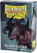 Dragon Shields: (100) Outer Sleeves - Matte Black (DISPLAY 15)