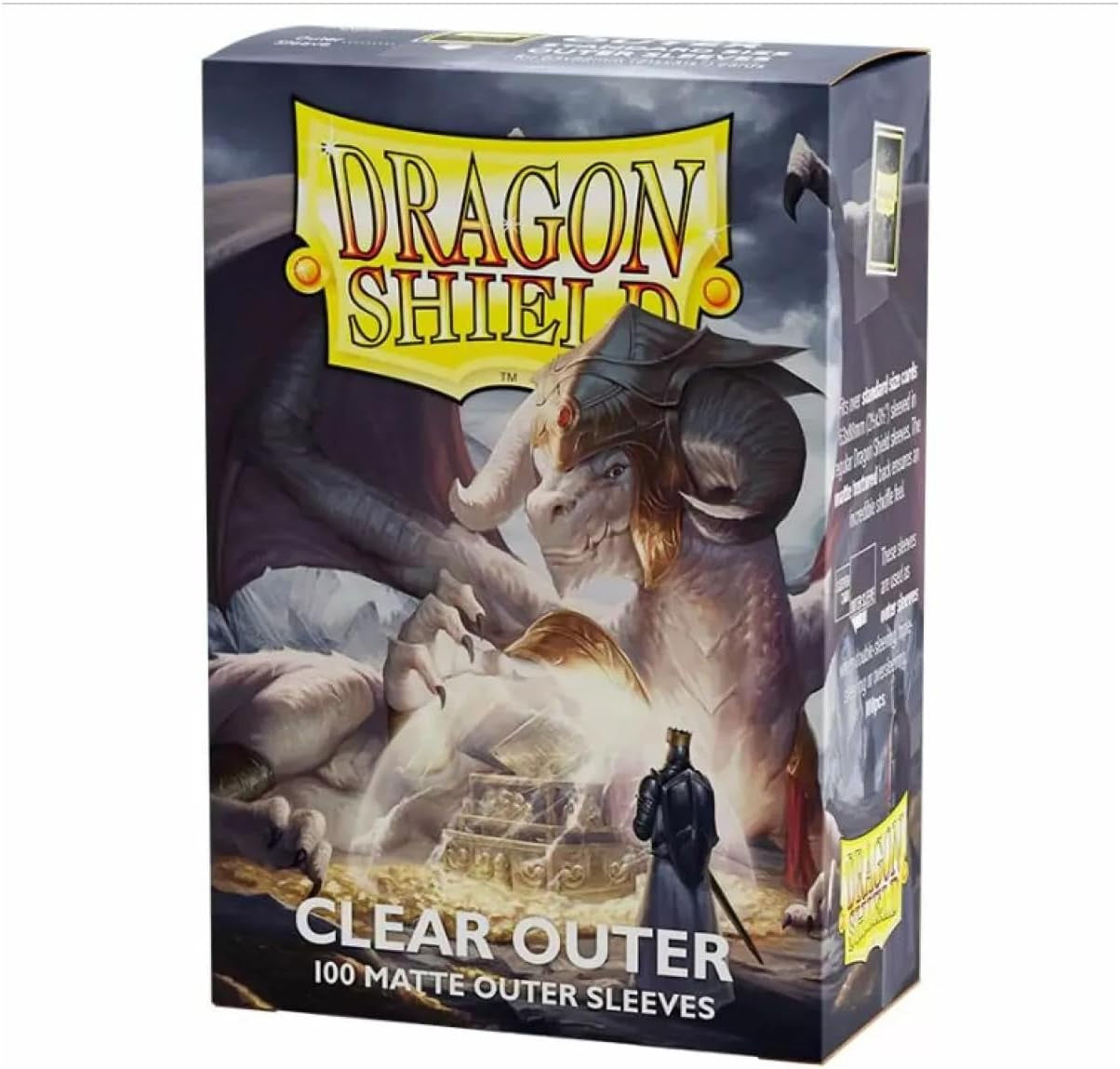 Dragon Shields: (100) Outer Sleeves - Matte Clear (DISPLAY 15)