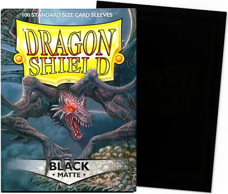 Dragon Shields: (100) Black (DISPLAY 10)
