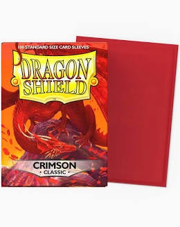Dragon Shields: (100) Classic Crimson (DISPLAY 10)