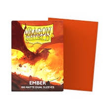 Dragon Shields: (100) Matte Dual - Ember (DISPLAY 10)