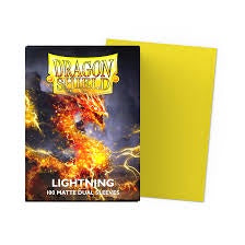 Dragon Shields: (100) Matte Dual - Lightning (DISPLAY 10)
