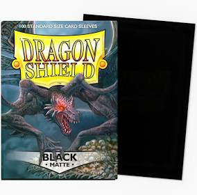 Dragon Shields: (100) Matte Black (DISPLAY 10)