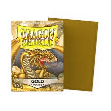 Dragon Shields: (100) Matte Gold (DISPLAY 10)