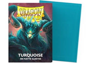 Dragon Shields: (100) Matte - Turquoise (DISPLAY 10)