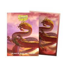 Dragon Shields: (100) Matte Dual Art - Chinese New Year - Wood Dragon 2024 (DISPLAY 10)