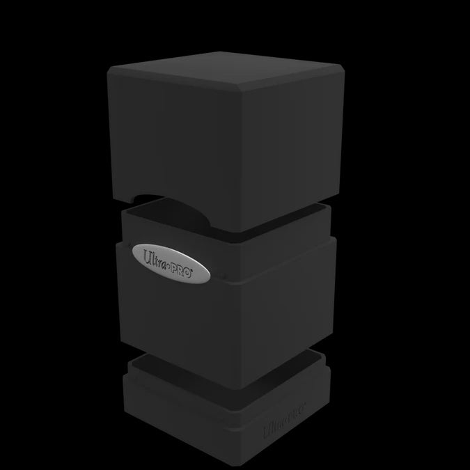 Satin Tower Deck Box: Black