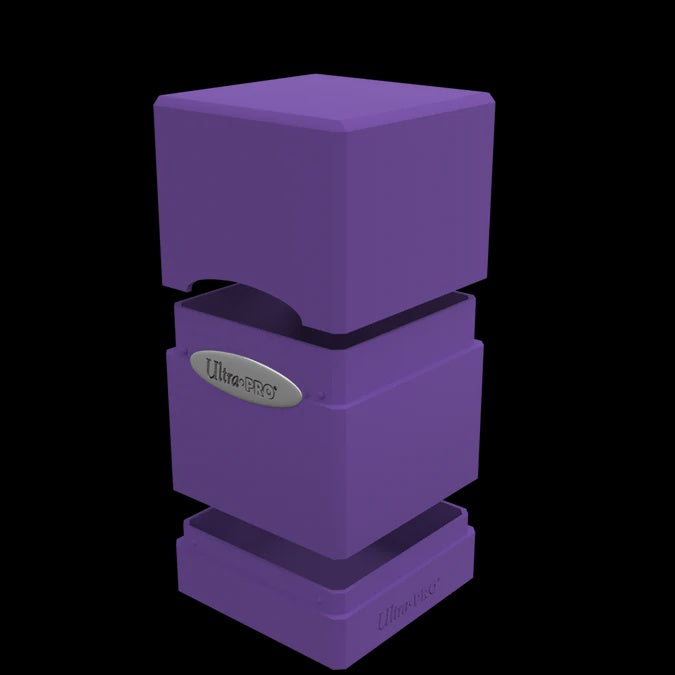 Satin Tower Deck Box: Purple