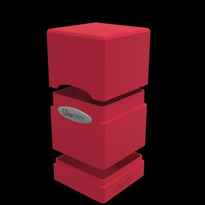 Satin Tower Deck Box: Red