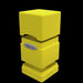 Satin Tower Deck Box: Yellow
