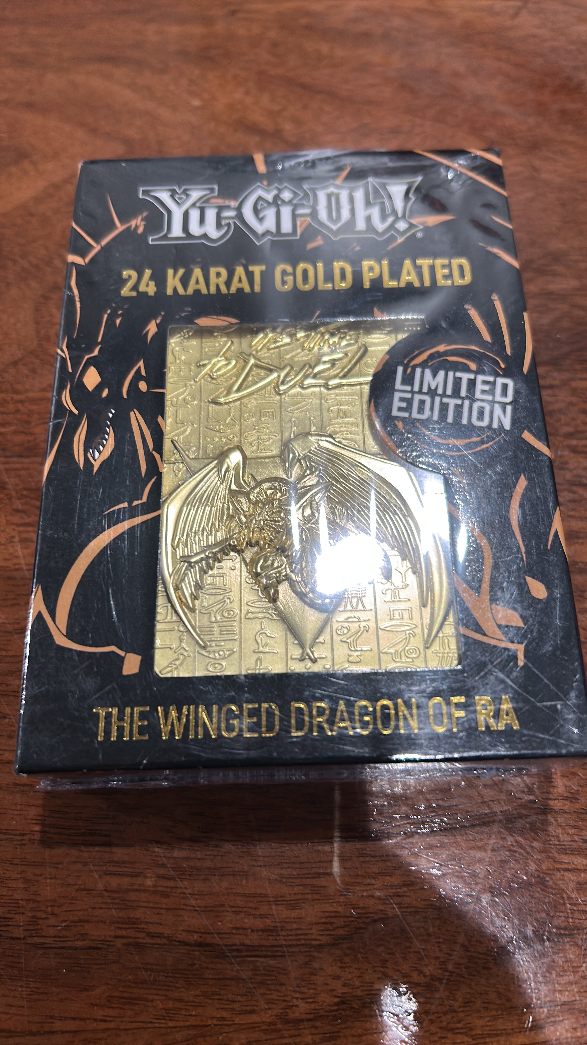 Gold Plated Winged Dragon Of Ra