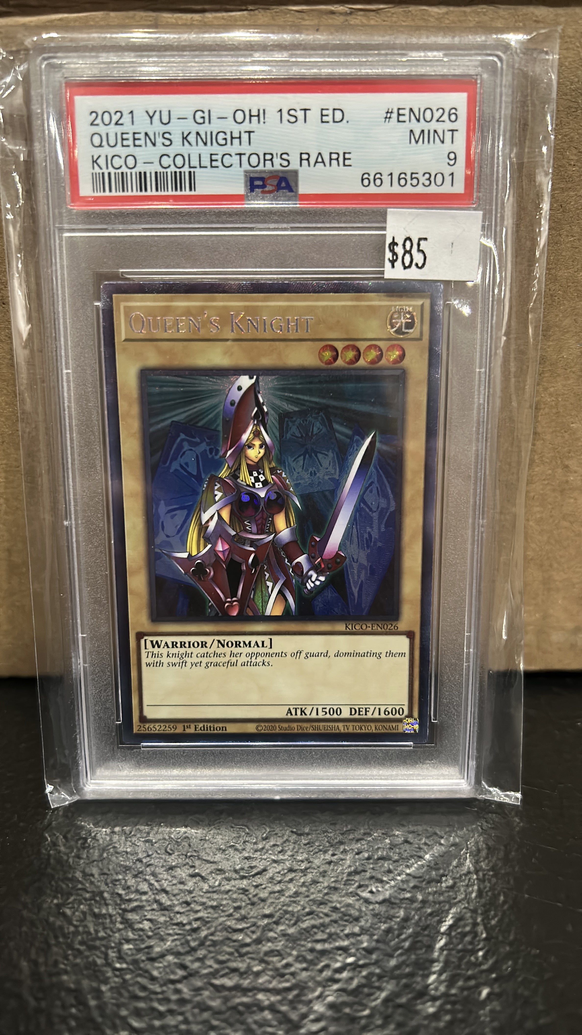Queen’s Knight Collector Rate 1st Ed KICO PSA 9